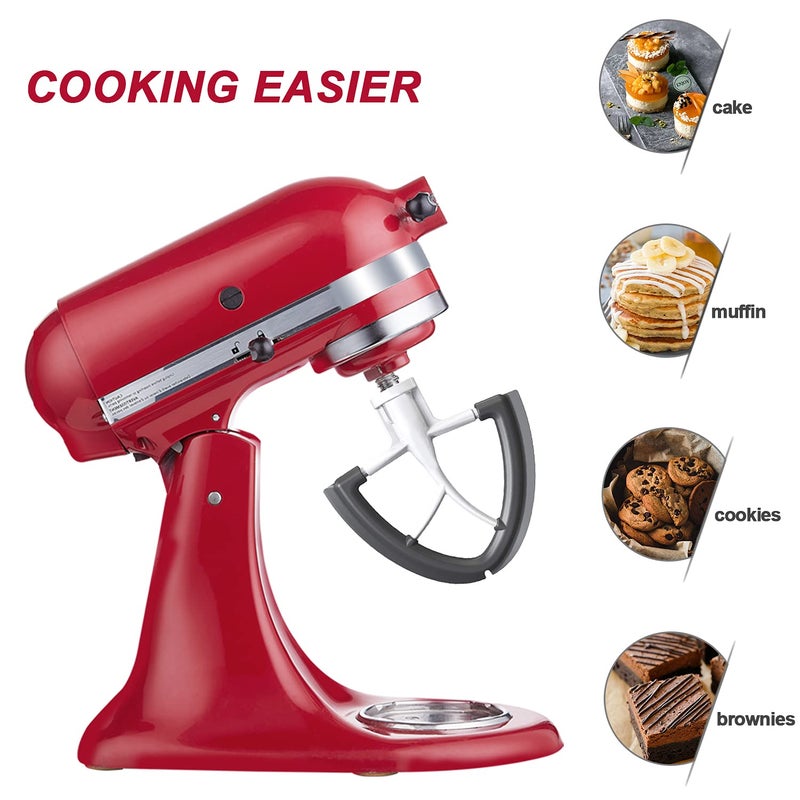 HOZODO Flex Edge Beater for KitchenAid Mixer, 4.5-5 Quart for Kitchen Aid Mixer Attachments, Fits Tilt-Head for Kitchenaid Paddle with Scraper for Kitchen Aid Accessories and Attachments by HOZODO - Image 5